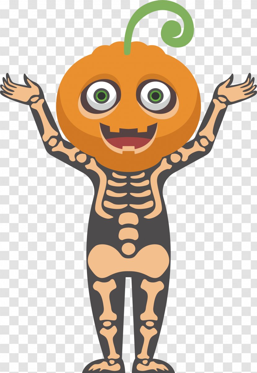 Calabaza Pumpkin Jack-o-lantern Halloween - Organism - Skull Monster Transparent PNG