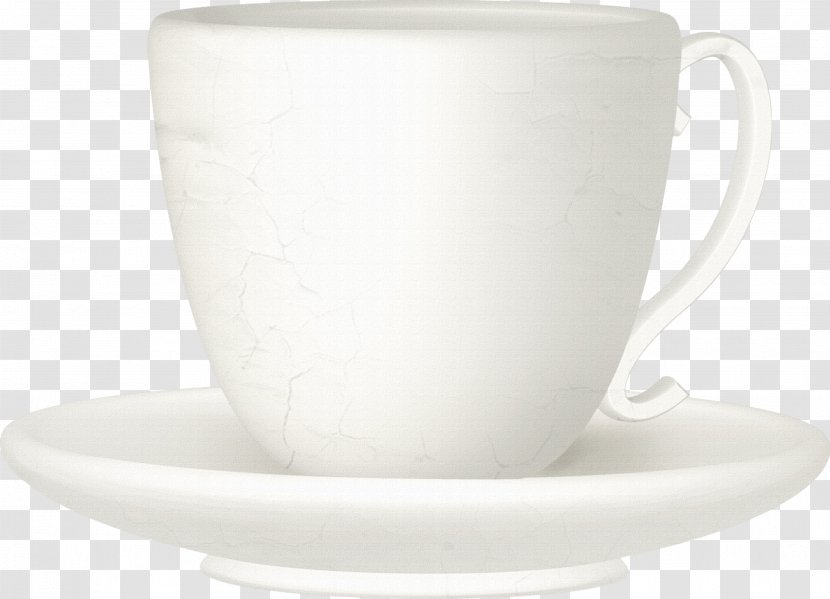 White Tea Coffee Cup Teacup Mug - Ceramic Transparent PNG