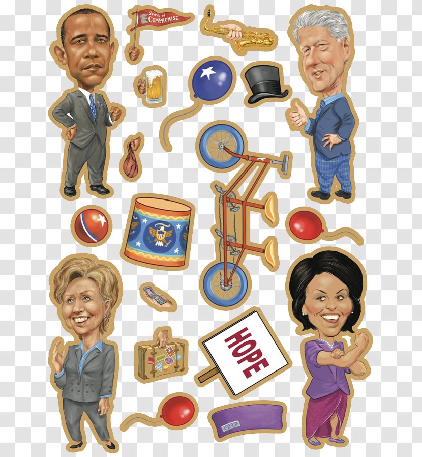 2012 Political Circus Inaction Figures Paper Doll Book Idea Transparent PNG