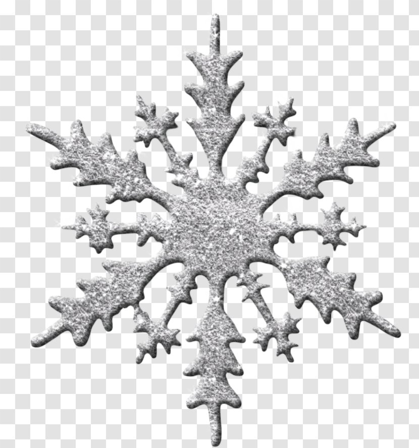 Snowflake Clip Art - Black And White - Beautiful Transparent PNG