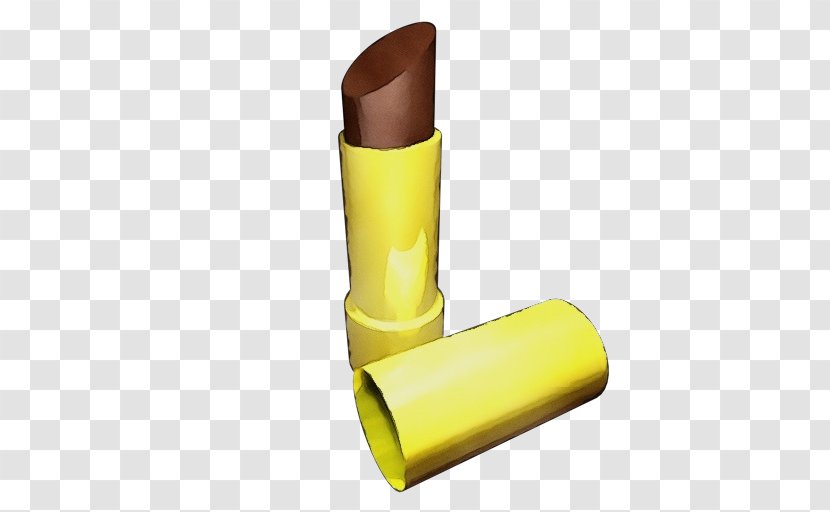 Yellow Beauty Cosmetics Lipstick Material Property - Cylinder Lip Care Transparent PNG