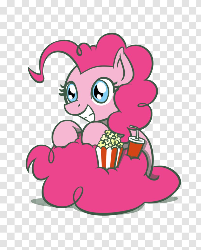 Clip Art Pony Pinkie Pie Popcorn - Female - My Little Characters Transparent PNG