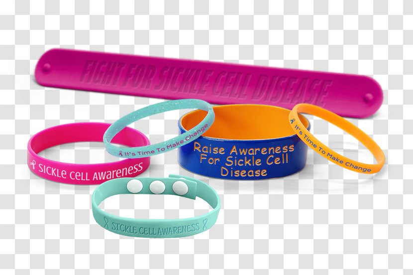 Sickle Cell Disease Stroke Gel Bracelet - Awareness - Blood Transparent PNG