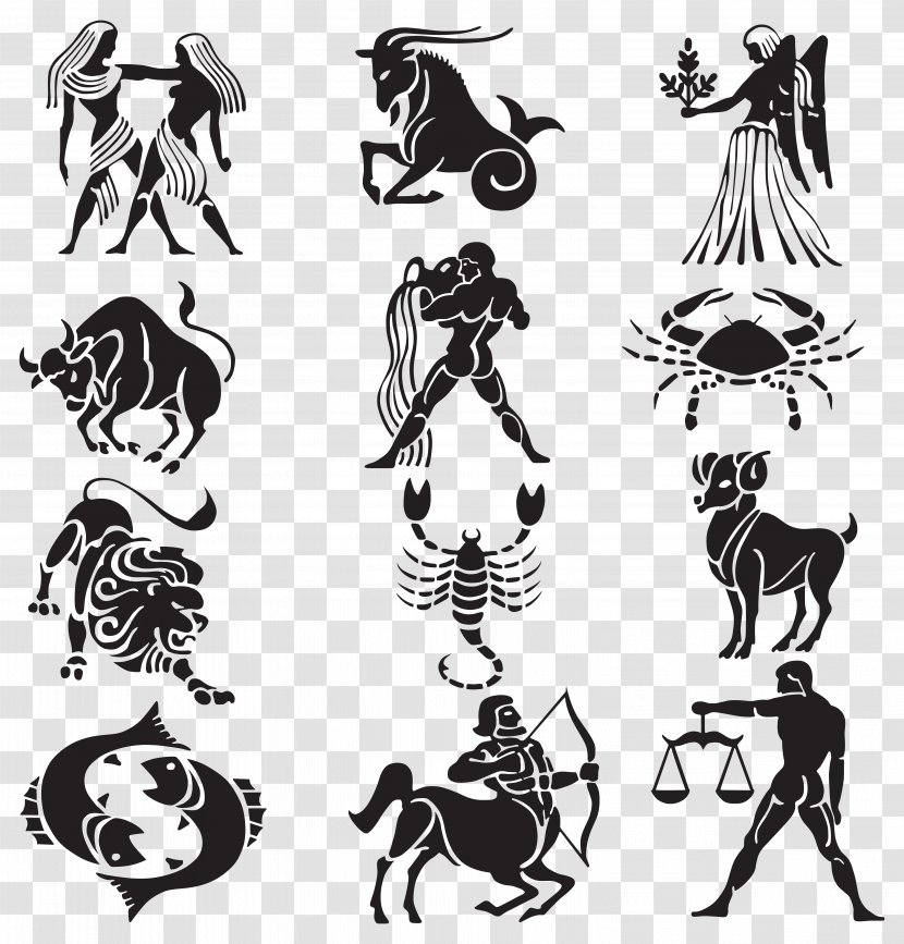 Tattoo Chinese Zodiac Scorpio Astrological Sign - Drawing - Transparent Signs Set Clipart Transparent PNG