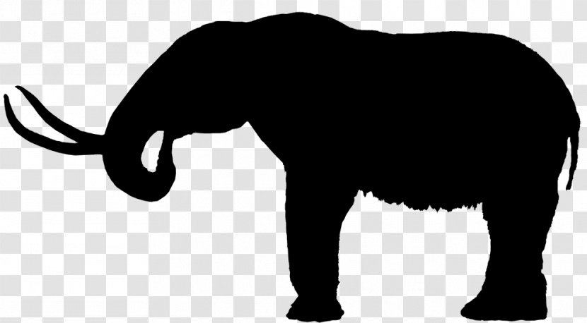 Indian Elephant African Dog Clip Art Mammal - Blackandwhite Transparent PNG