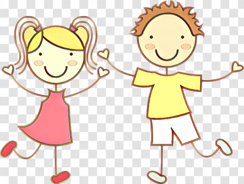 Cartoon Happy Child Art Finger - Line - Gesture Transparent PNG