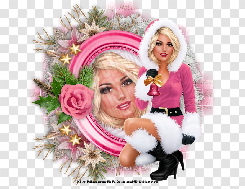 Christmas Ornament Fur Pink M Flower Transparent PNG