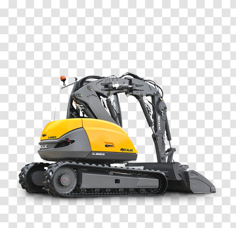 Heavy Machinery Truck Excavator Groupe MECALAC S.A. - Continuous Track - Compact Transparent PNG