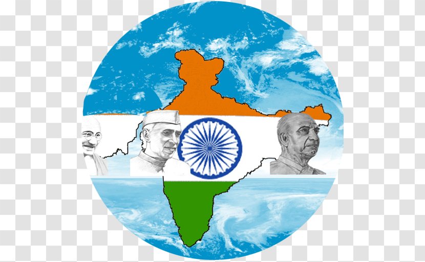 Virtual Globe World Map India - Independence Day Transparent PNG