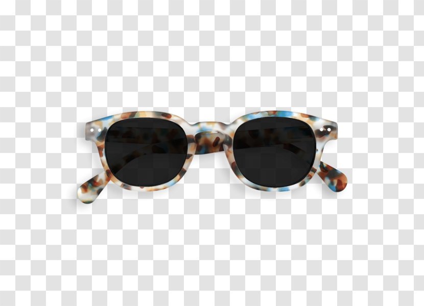 IZIPIZI Tortoise Blue Sunglasses - Eye - Glasses Transparent PNG