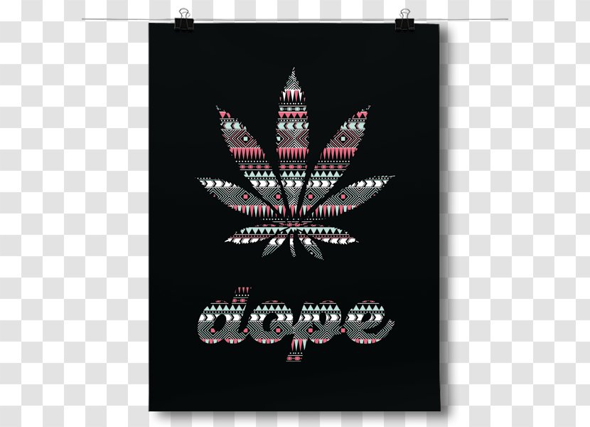 Poster Leaf Cannabis Standard Paper Size Pattern - Tree Transparent PNG
