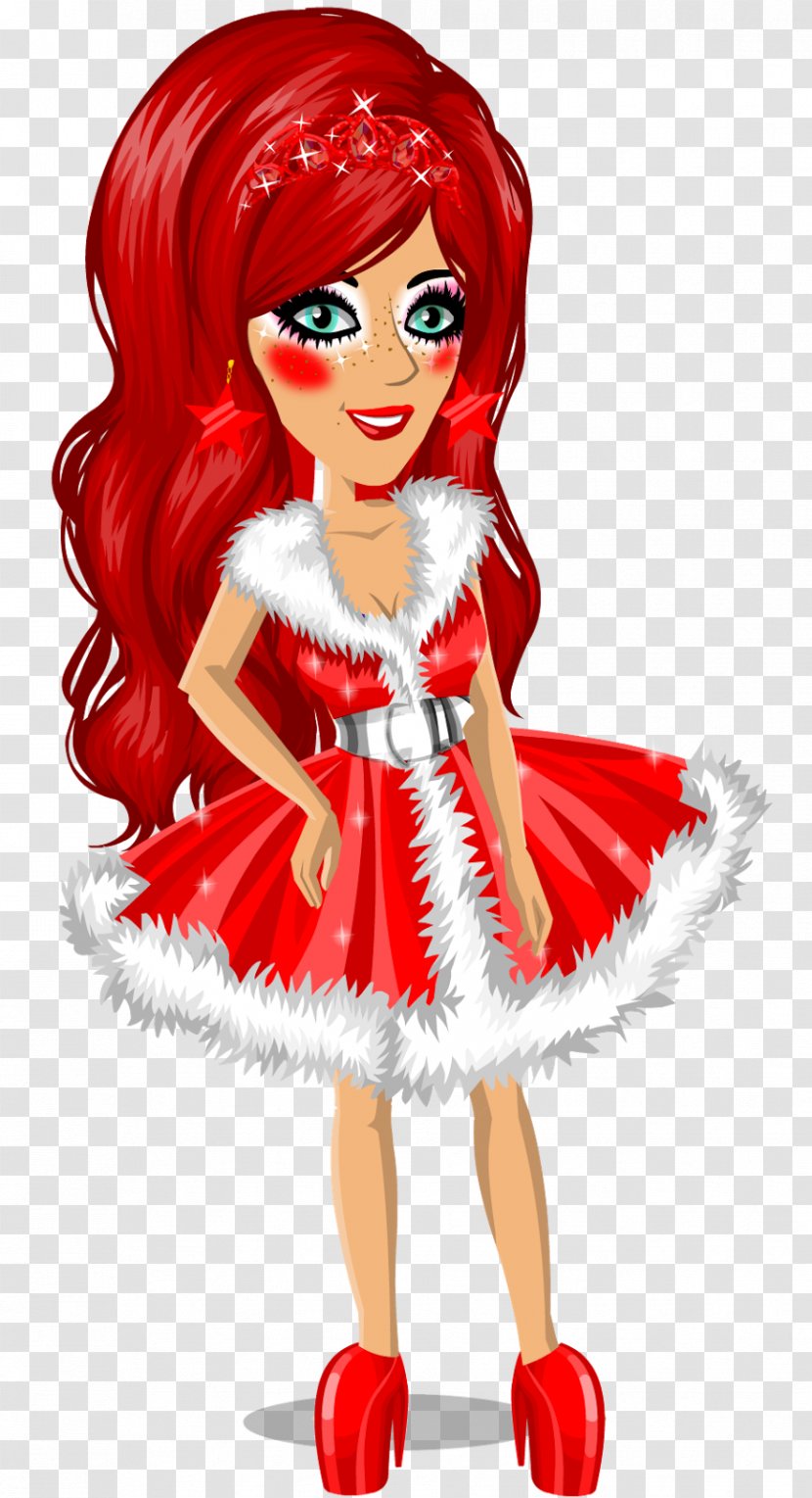 MovieStarPlanet Blog Clip Art - Red Hair - Christmas Outfit Transparent PNG