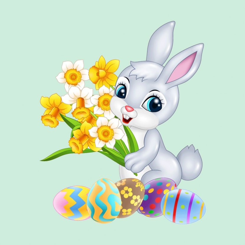 Easter Bunny Royalty-free Cartoon - Rabits And Hares Transparent PNG