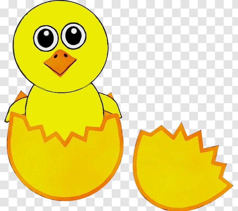 Emoticon - Yellow - Water Bird Transparent PNG