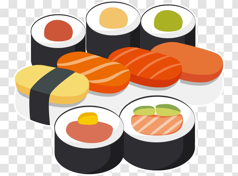 Sushi Japanese Cuisine - Korean Vector Material Transparent PNG
