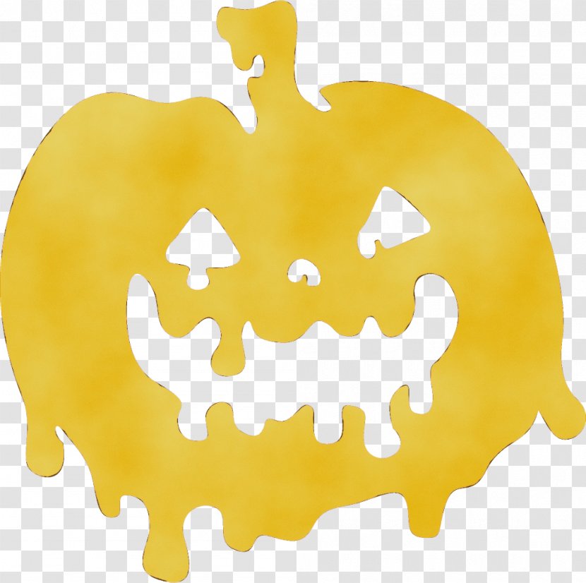 Yellow Logo Smile - Wet Ink Transparent PNG