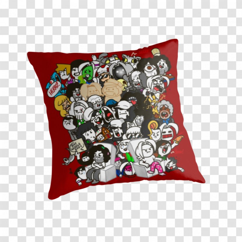Pillow Cushion T-shirt Game Grumps - Textile - Throw Pillows Transparent PNG