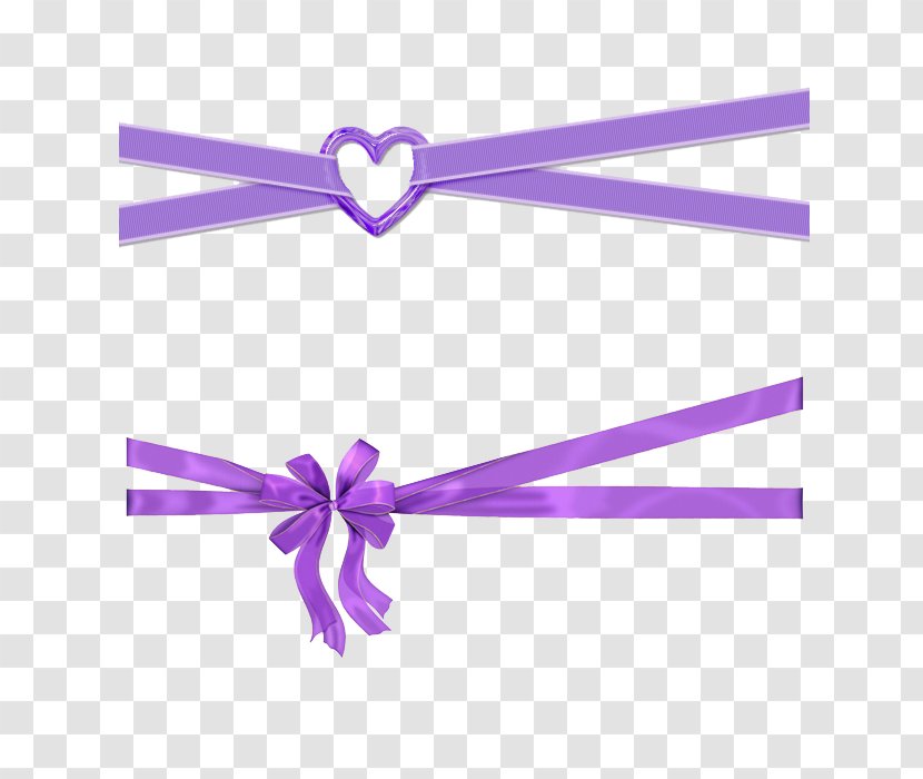 Purple Ribbon Violet Clip Art - Red Transparent PNG