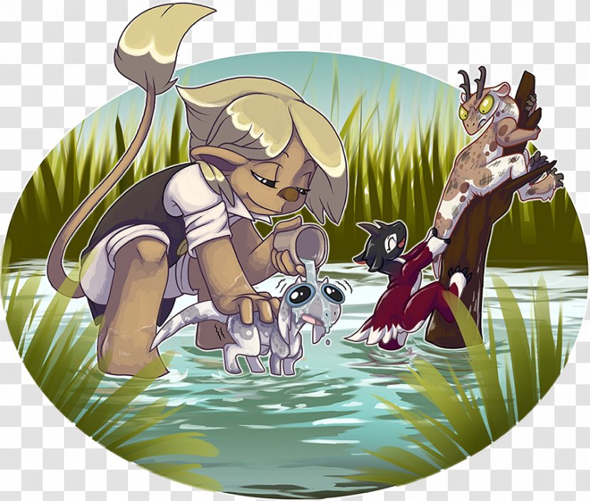 Carnivora Horse Dragon Cartoon - Flower - Bath Time Transparent PNG