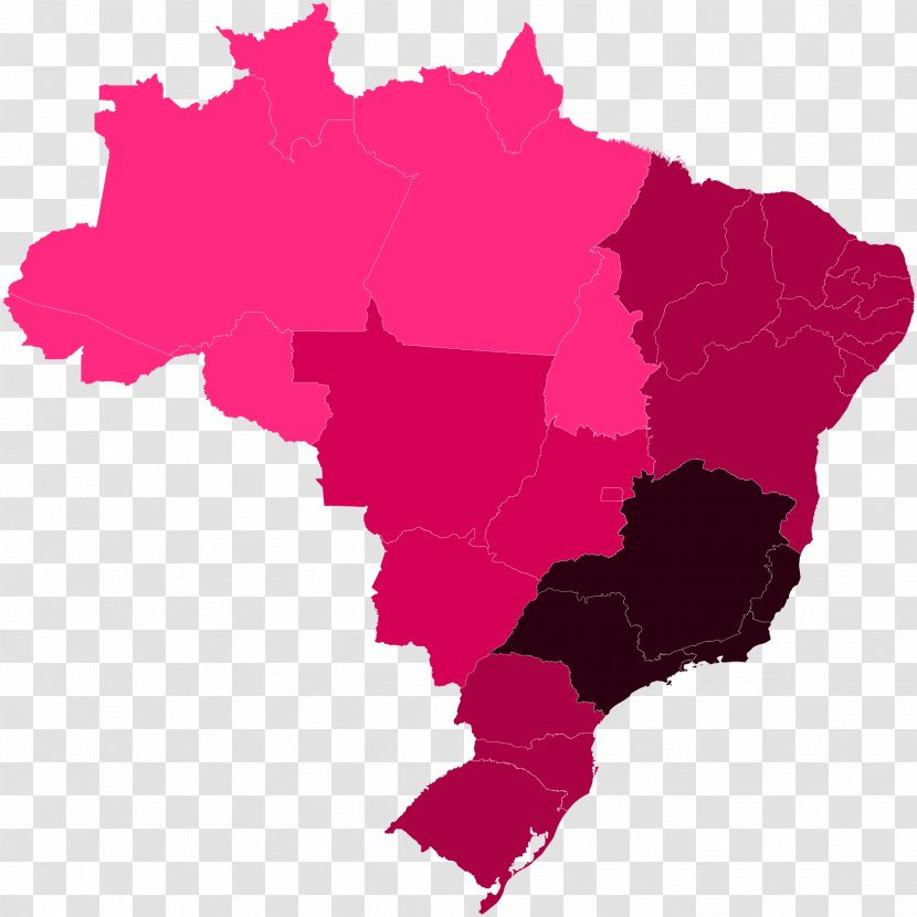 Brazil Map Plug-in Clip Art - Red - Brasil Transparent PNG