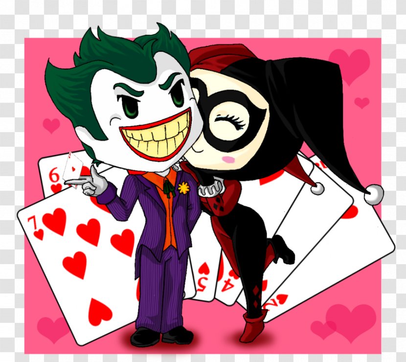 Joker Harley Quinn Drawing Batman Poison Ivy - Heart Transparent PNG