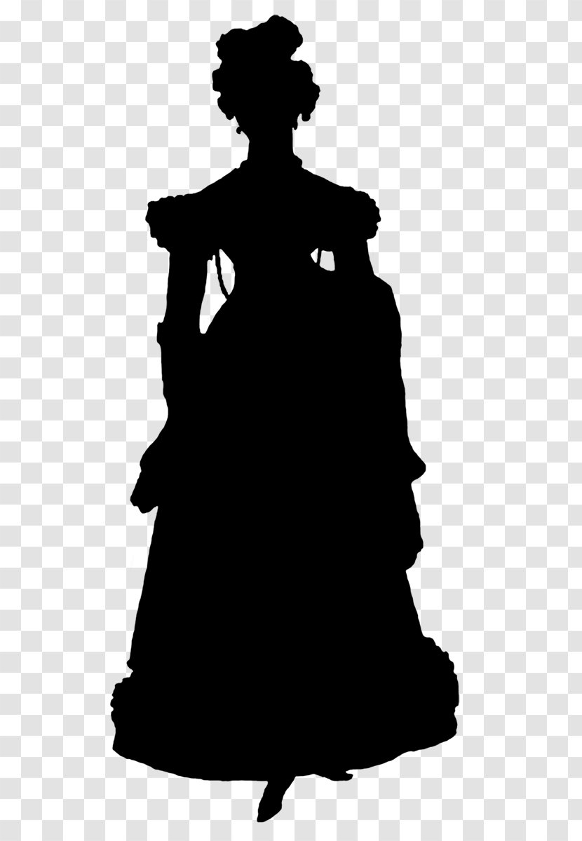 Silhouette Wiki Dress Black & White M Shadow Play - Wedding Transparent PNG