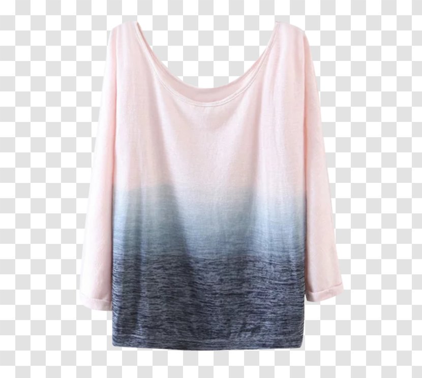 Long-sleeved T-shirt Shoulder Blouse - Dress Transparent PNG