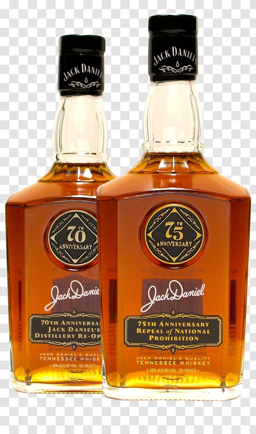 Tennessee Whiskey American Jack Daniel's Lynchburg - Bottle Transparent PNG