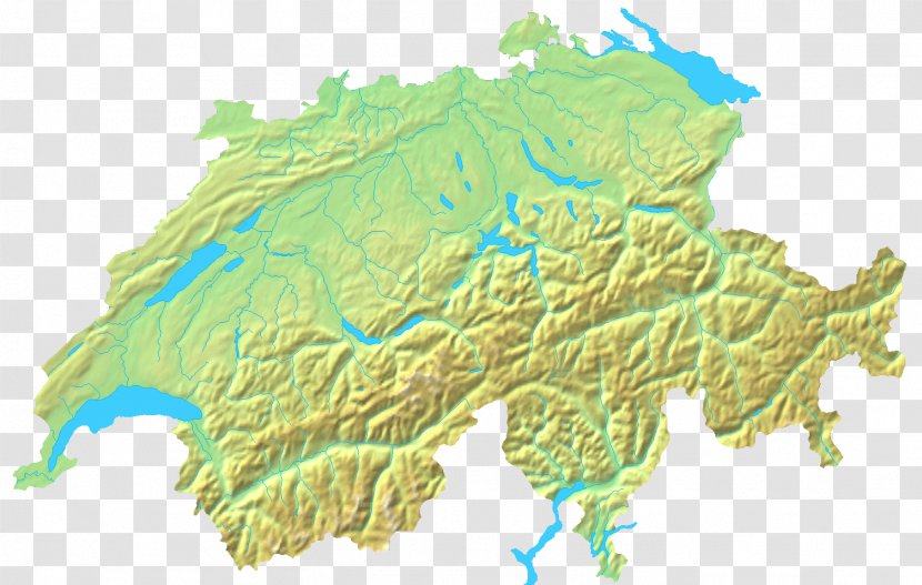 Topographic Map Of Switzerland Battle Winterthur Terrain - Topo Transparent PNG