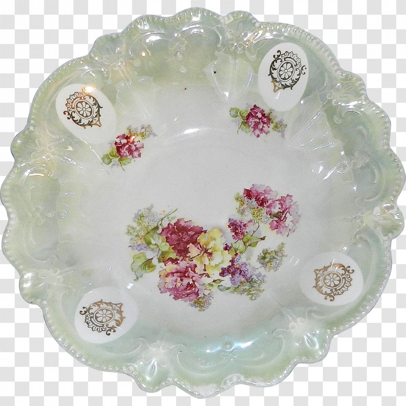 Tableware Platter Plate Porcelain - Retro Hand Painted Transparent PNG
