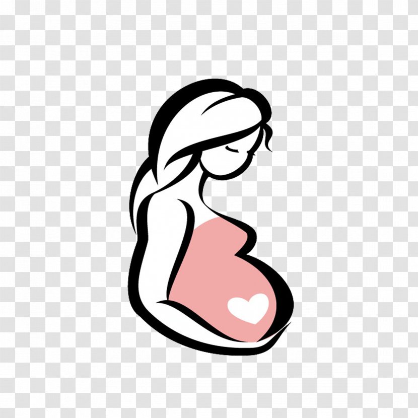 Pregnancy Childbirth Infant Woman Surgery - Hand-painted Pregnant Women Transparent PNG