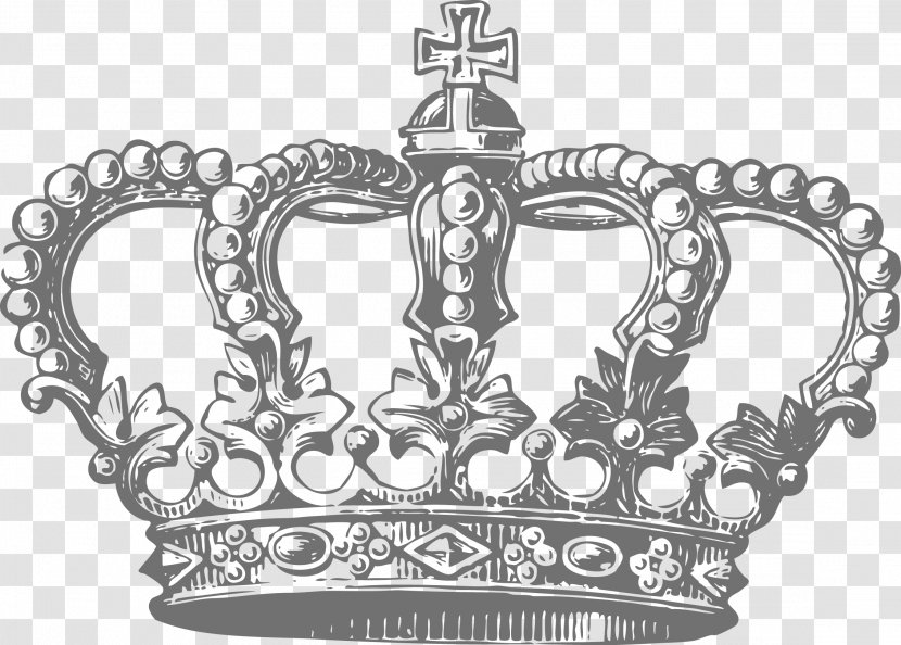 Crown Vector - Monochrome - Digital Image Transparent PNG