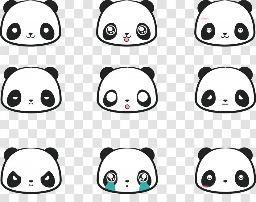 Giant Panda Cuteness Cartoon - Raster Graphics - Vector Daquan Transparent PNG