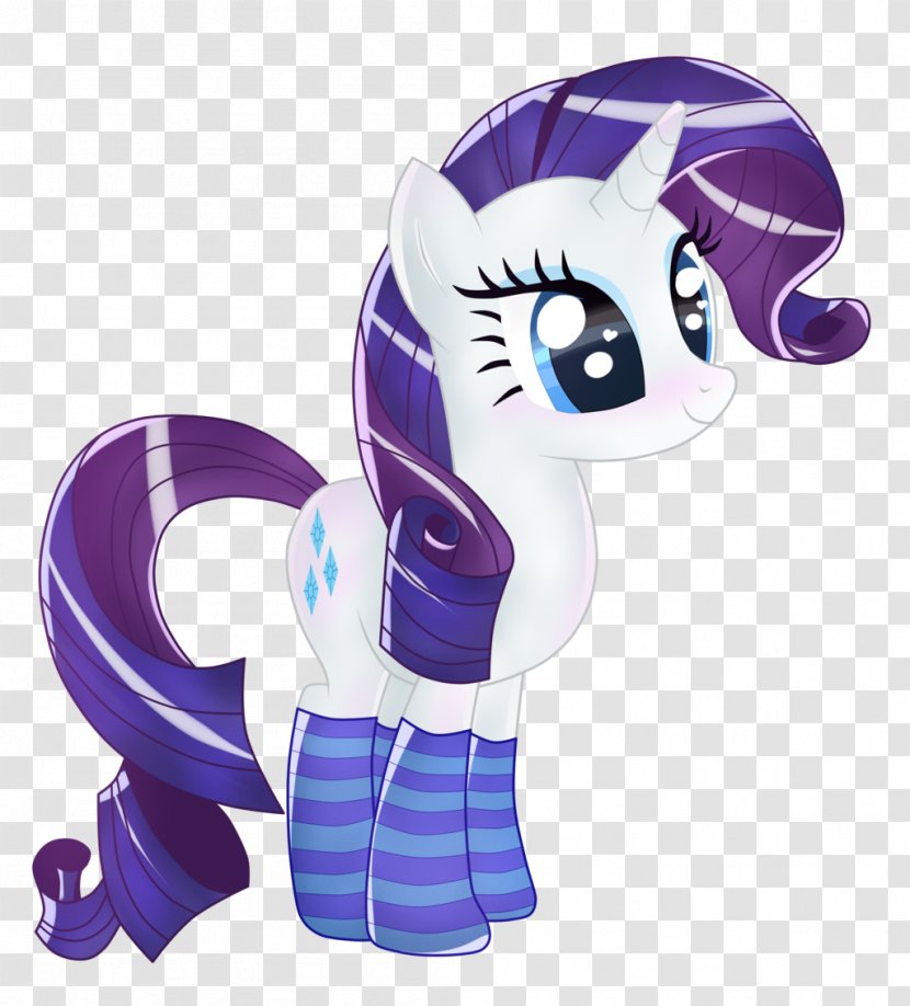 Pony Rarity Sock Purple Horse Transparent PNG