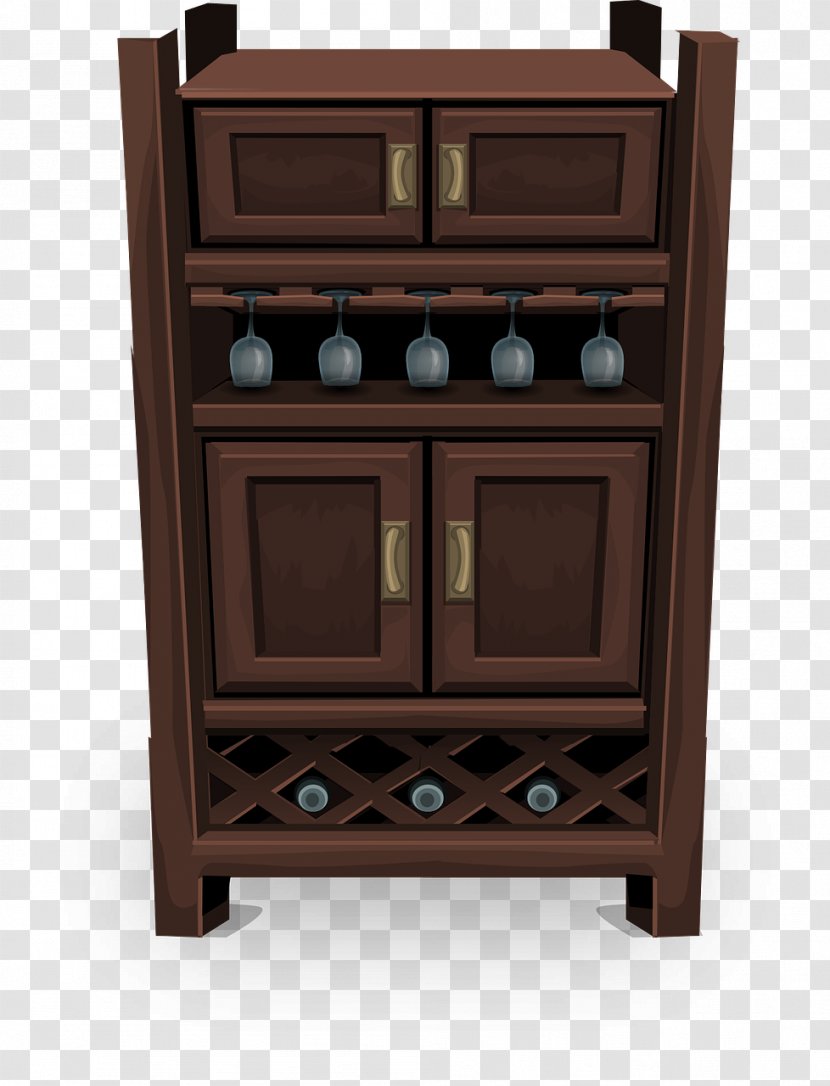 Wine Drawer Furniture Cabinetry - Mahogany Cooler Transparent PNG