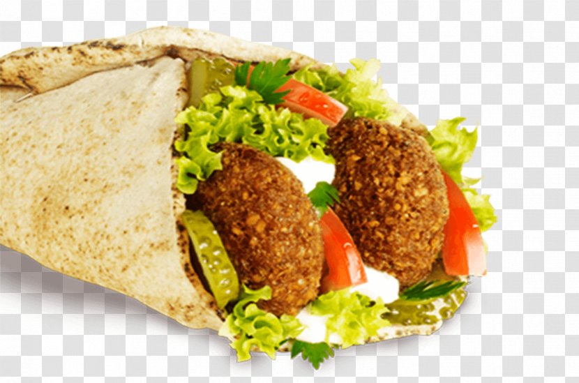 Falafel Shawarma Lebanese Cuisine Hummus Pita - Vegetarian Food - Chicken Meat Transparent PNG