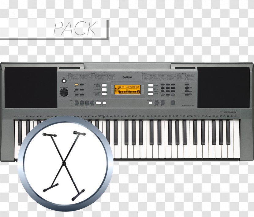 Keyboard Yamaha PSR-E353 Corporation Musical Instruments - Cartoon Transparent PNG