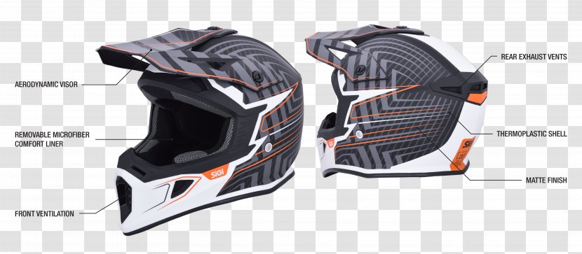 Motorcycle Helmets Bicycle Ski & Snowboard Personal Protective Equipment - Motocross Transparent PNG