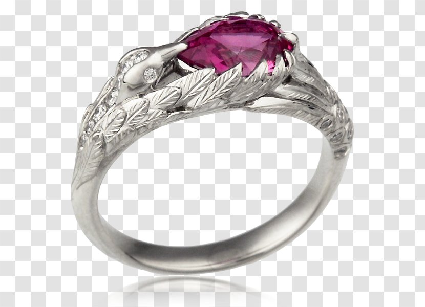 Ruby Engagement Ring Gemstone Wedding - Solitaire Bird In Rodrigues ...