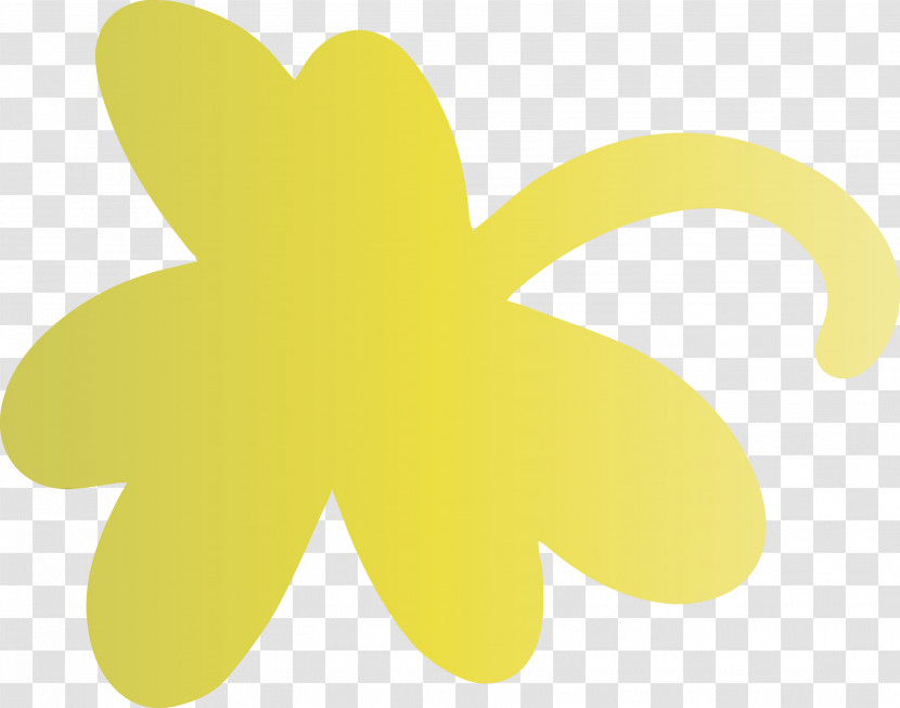 Yellow Leaf Petal Plant Symbol Transparent PNG