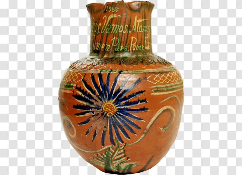 Pulque Vase Mexican Cuisine Mexico Ceramic - Pitcher Transparent PNG