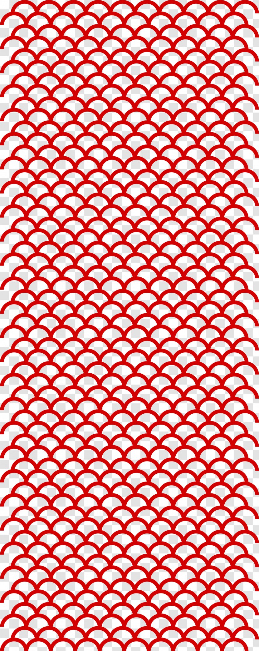 Motif Fish Scale Pattern - Monochrome - Wave Shading Transparent PNG