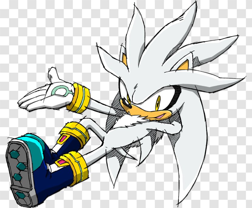 Silver The Hedgehog Sonic Tails Blaze Cat - Fan Art Transparent PNG