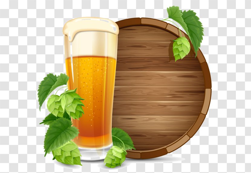 Beer Glasses Ale Hops Barrel Transparent PNG
