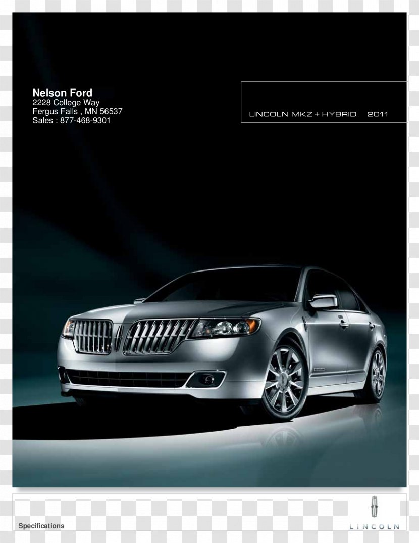 2010 Lincoln MKZ 2011 Hybrid Personal Luxury Car MKX - Mkx Transparent PNG
