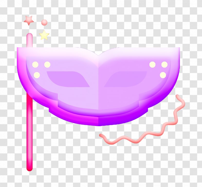 Mask Icon Newyears Party - Glasses - Smile Magenta Transparent PNG