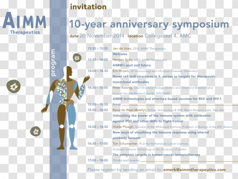 Symposium Academic Conference Aimm Therapeutics Therapy Science - Text - Anniversary Invitation Transparent PNG
