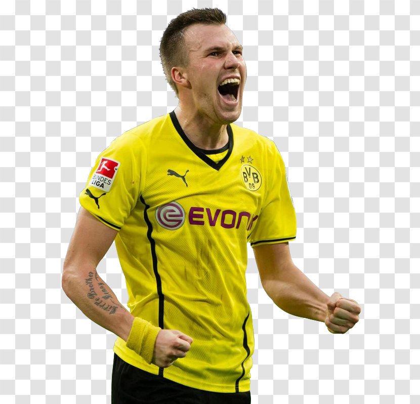 Borussia Dortmund Football Player Bundesliga Jersey - Yellow Transparent PNG