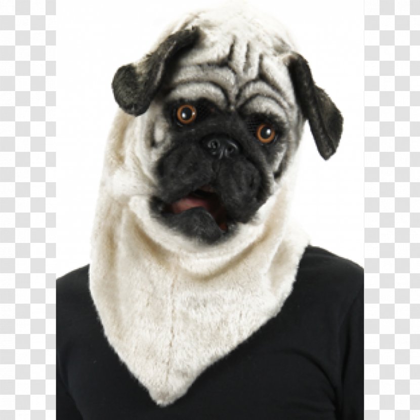 Pug Mask Mouth Halloween Costume - Snout Transparent PNG