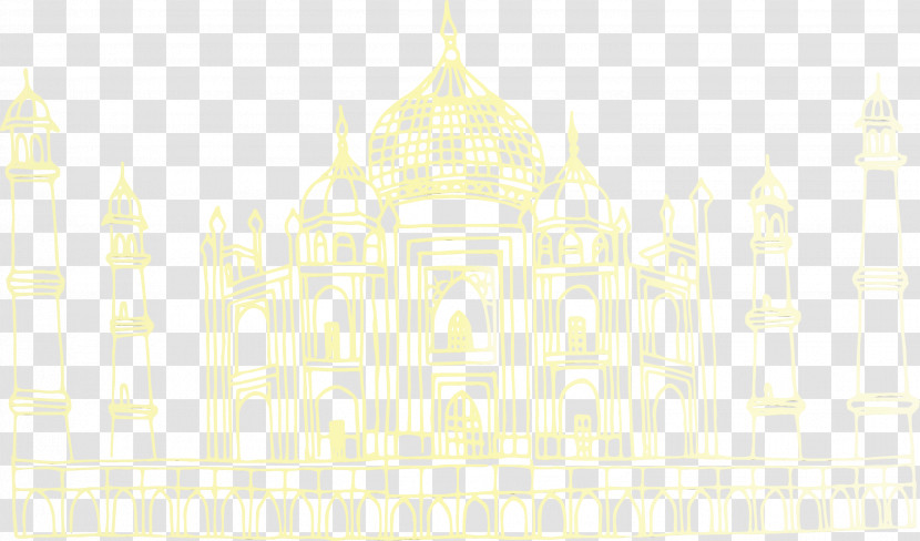 Pattern Yellow Font Line M Transparent PNG